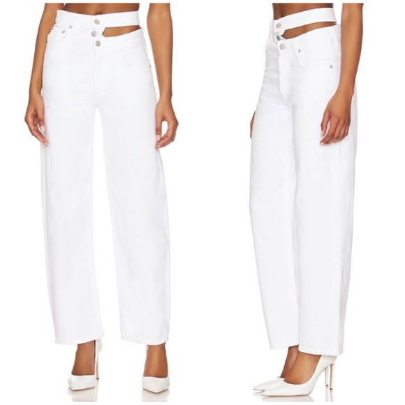 AGOLDE Broken Waistband Jeans in Milkshake - Picture 3 of 16